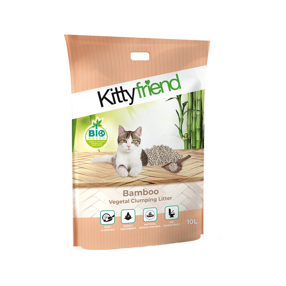 Kitty Friend Bamboo Clumping Kattenbakvulling