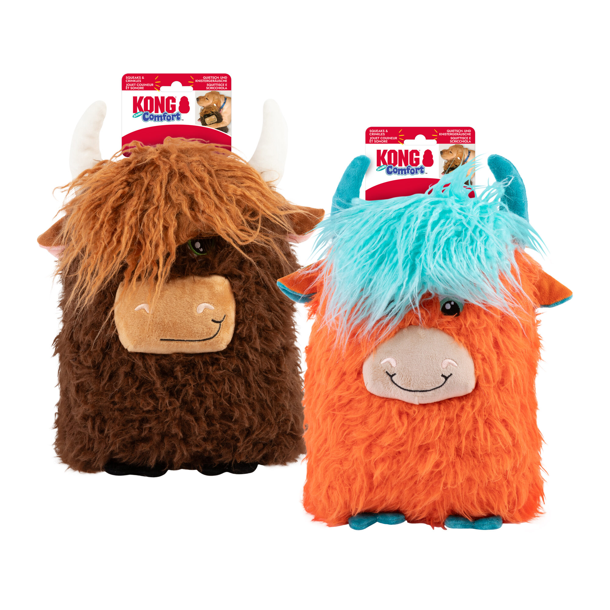 KONG Comfort Jumbo Highland Cow XL