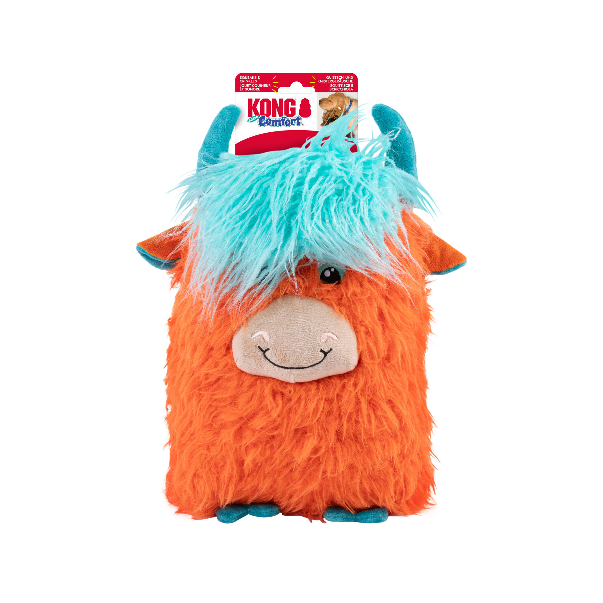 KONG Comfort Jumbo Highland Cow XL