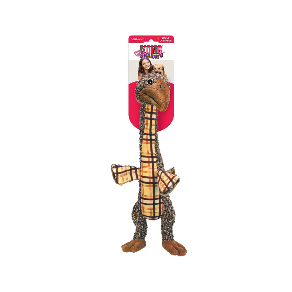 KONG Shakers Luvs Giraffe – Quietsch-Spielzeug Für Kleine Hunde, Zum Zerren, Apportieren & Schütteln