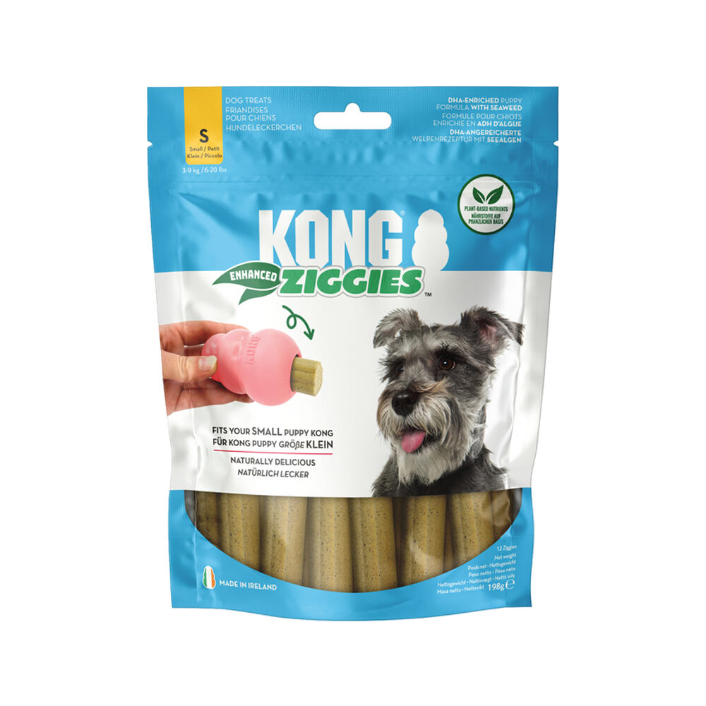 KONG Ziggies Enhanced Puppy - S - 12 stuks