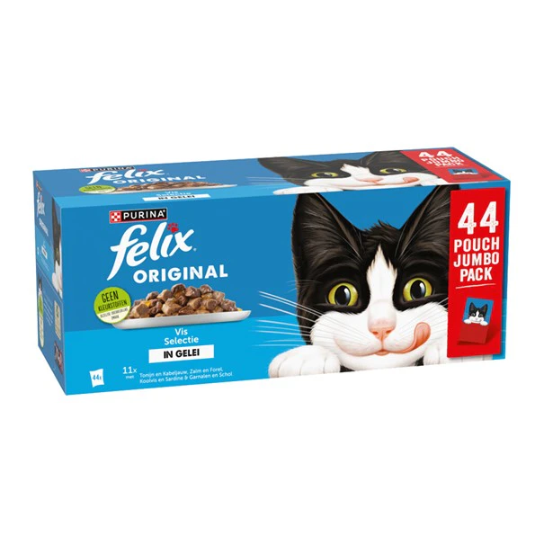 Felix Original Fish Selection in Jelly - 44 x 85 g