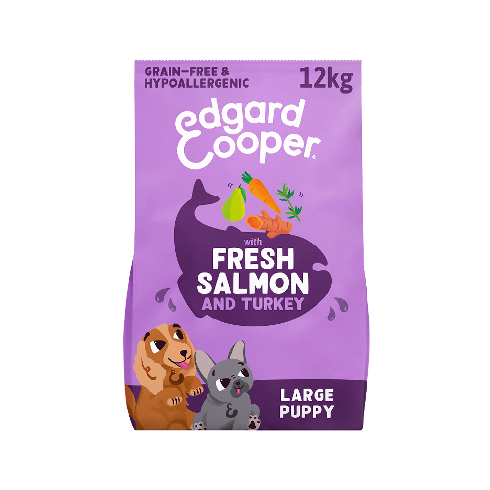 Edgard & Cooper Puppy - Zalm & Scharrelkalkoen - 12 kg