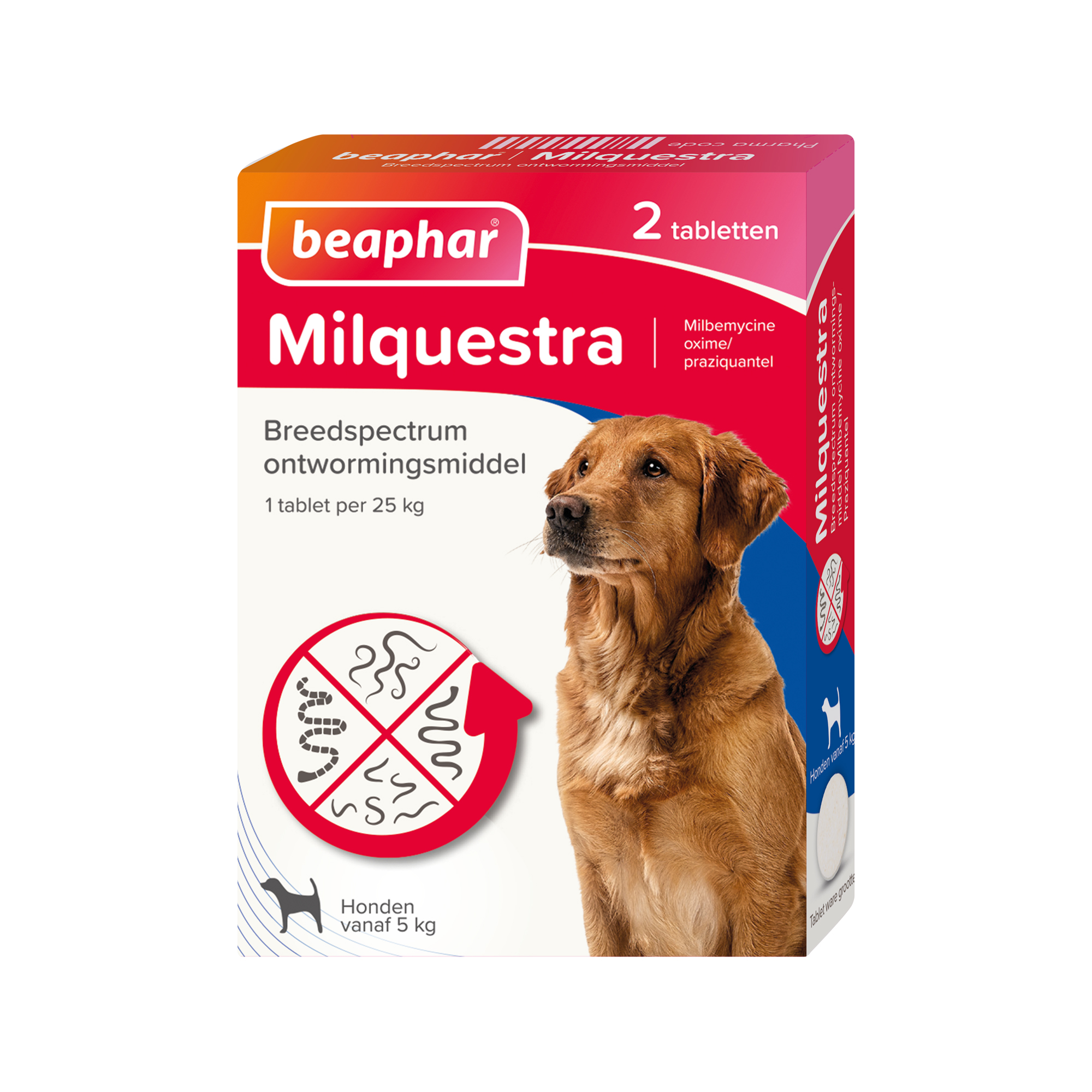 Beaphar Milquestra Grote hond - 2 tabletten