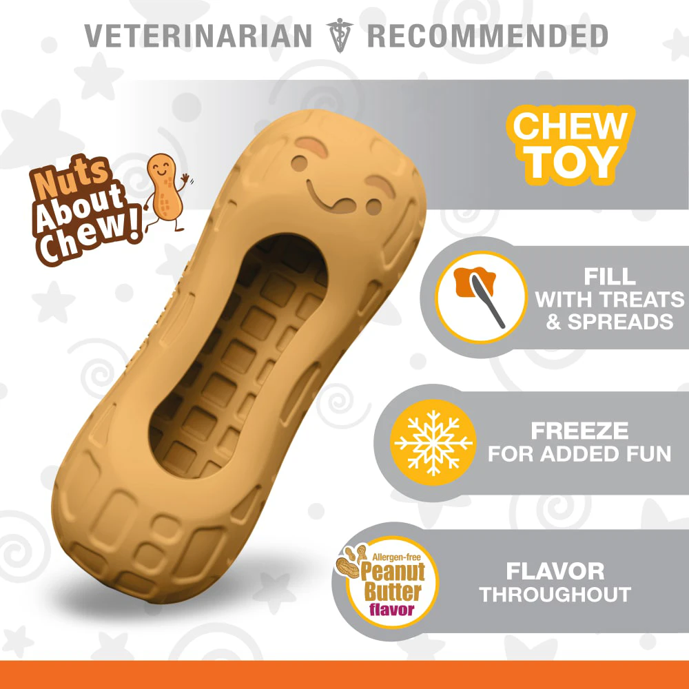 Nylabone Strong Chew Peanut Spread Toy