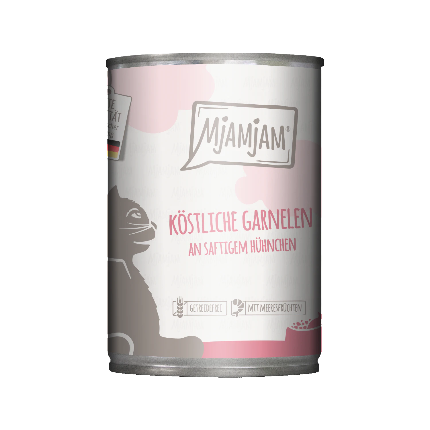MjaMjaM Natvoer - Blik Adult Cat - Garnalen met kip - 12 x 400 g