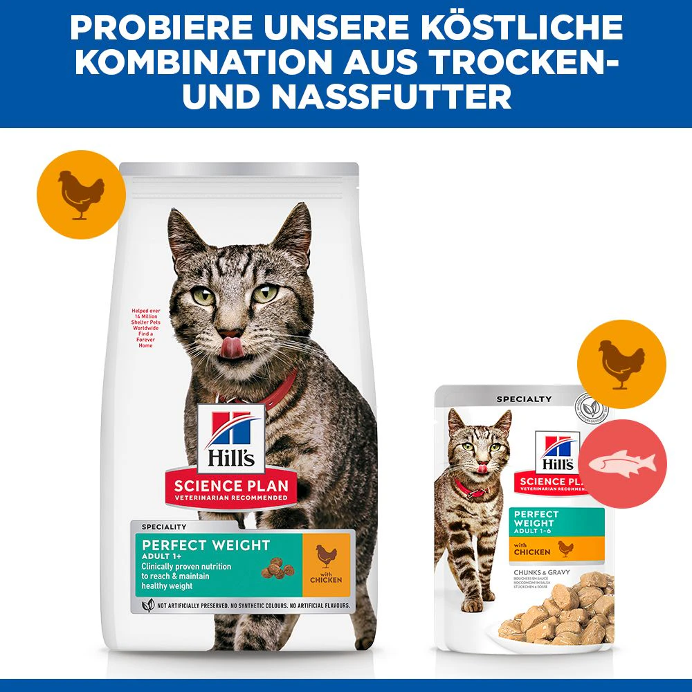 Hill's Science Plan Adult Perfect Weight Katzenfutter