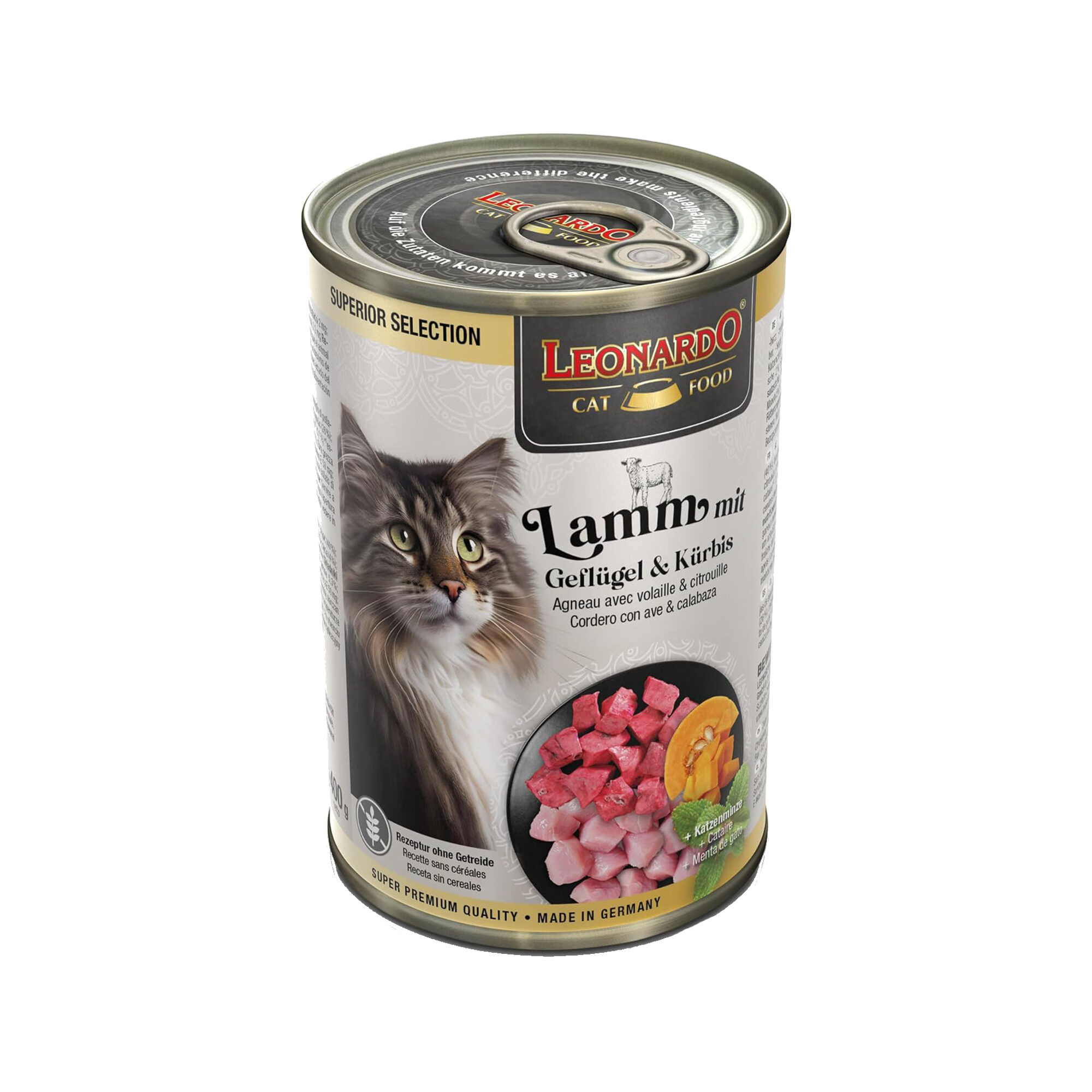 Leonardo Superior Vådfoder - Lam med fjerkræ &amp; græskar - 6 x 400 g