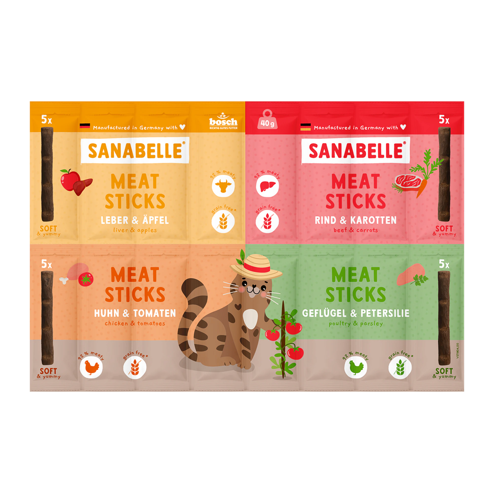 Sanabelle Meat Sticks - Mix - 40 g