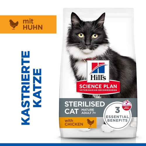 Hill's Science Plan Sterilised Cat - Mature Adult 7+ - Huhn