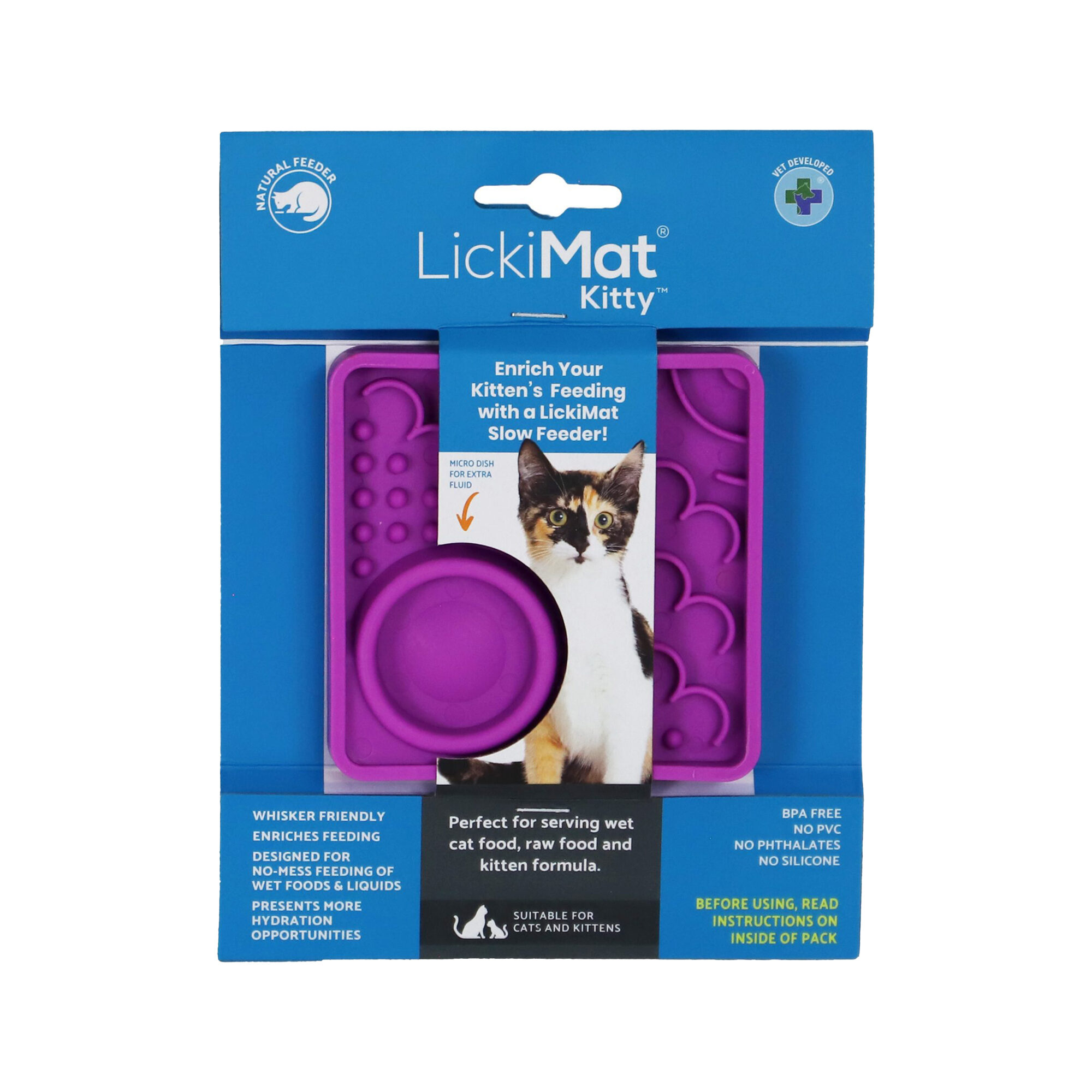 LickiMat Kitty - Purple