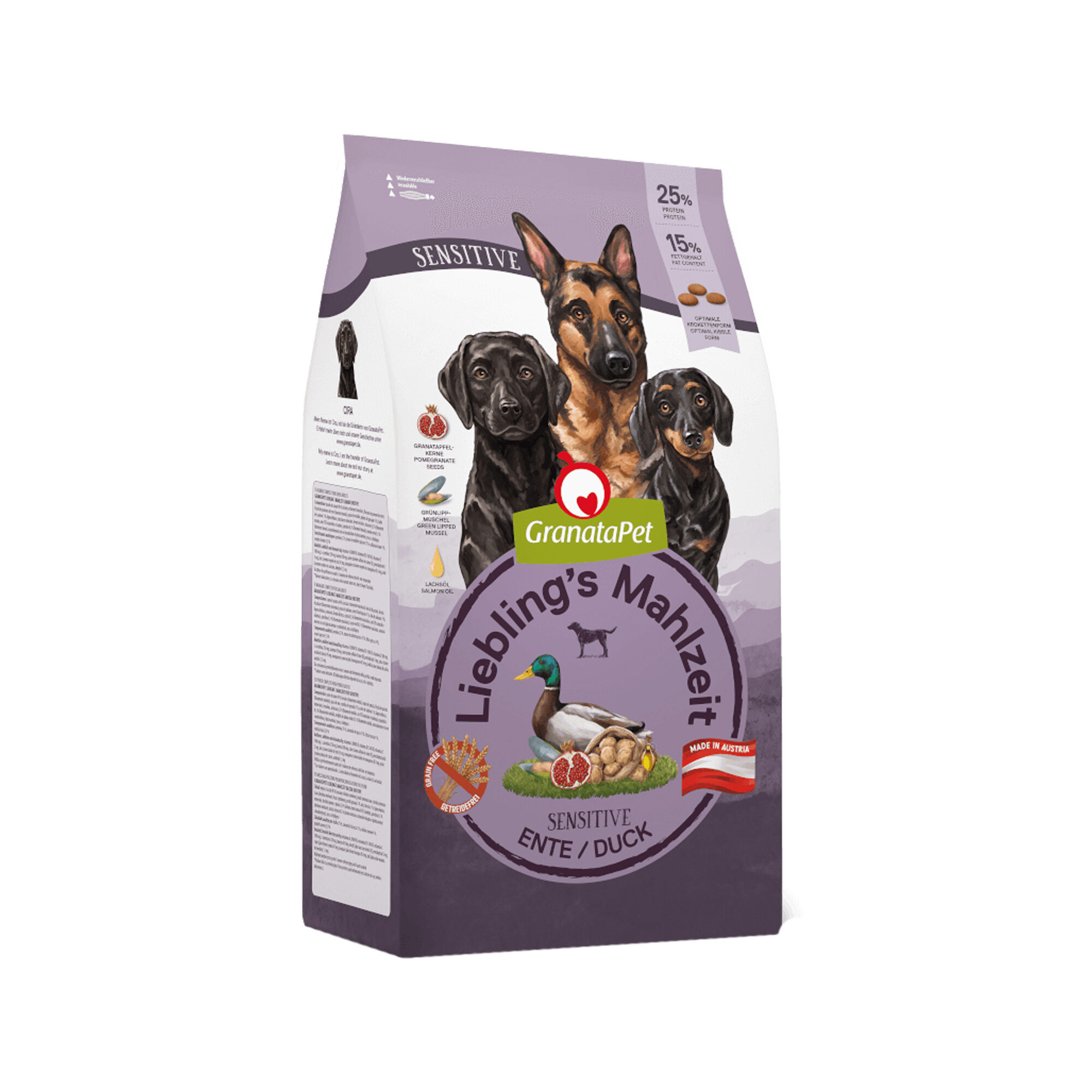 GranataPet Liebling's Mahlzeit Hondenvoer - Sensitive Eend - 10 kg