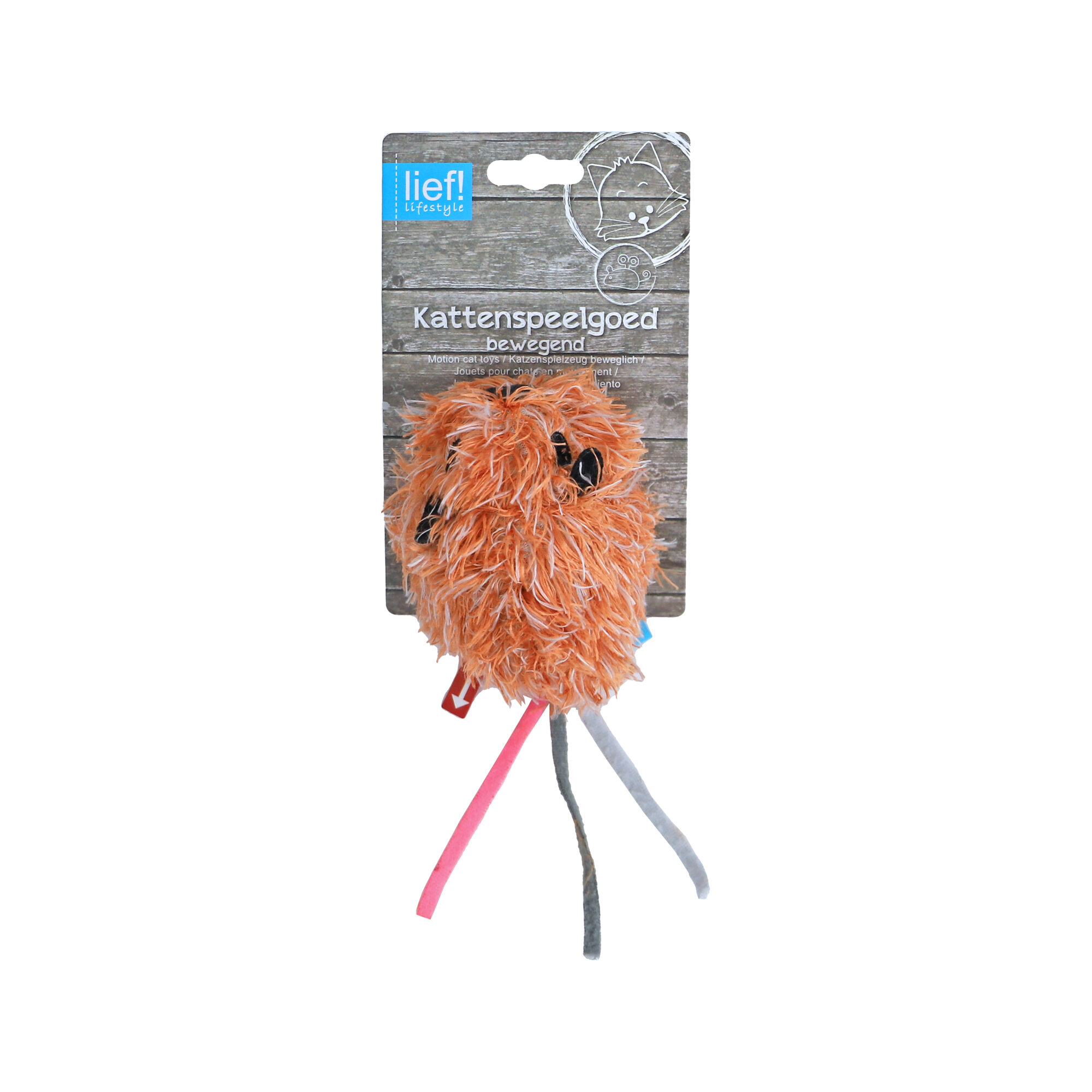 Orange mouse cat toy discount