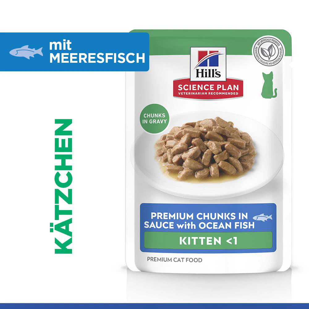Hill's Science Plan - Kätzchen - Meeresfrüchte - Mahlzeit Beutel