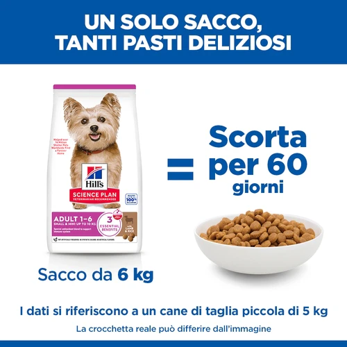 Hill's Science Plan Small & Mini - Adult - Agnello e Riso