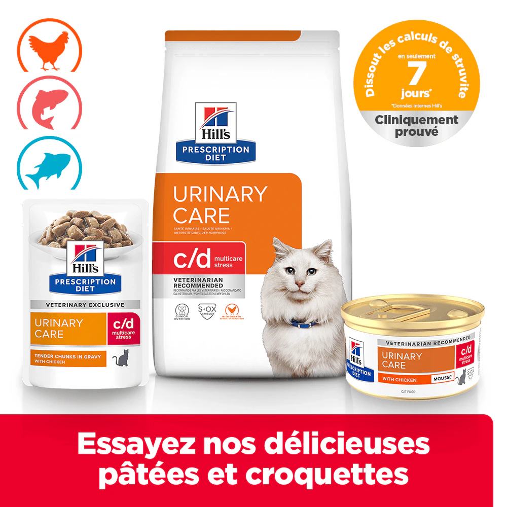 Hill's c/d Multicare Stress - Prescription Diet - Félin - Mousse