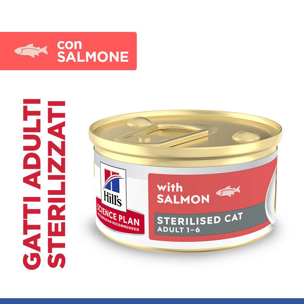 Hill's Science Plan Feline Sterilised Adult Premium Mousse - Salmone