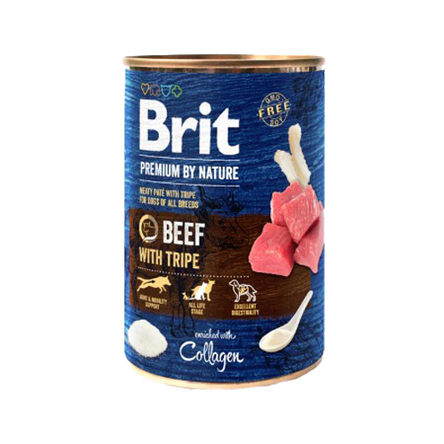 Brit Premium by Nature Meaty Paté Adult - Okse med kallun - 6 x 400 g