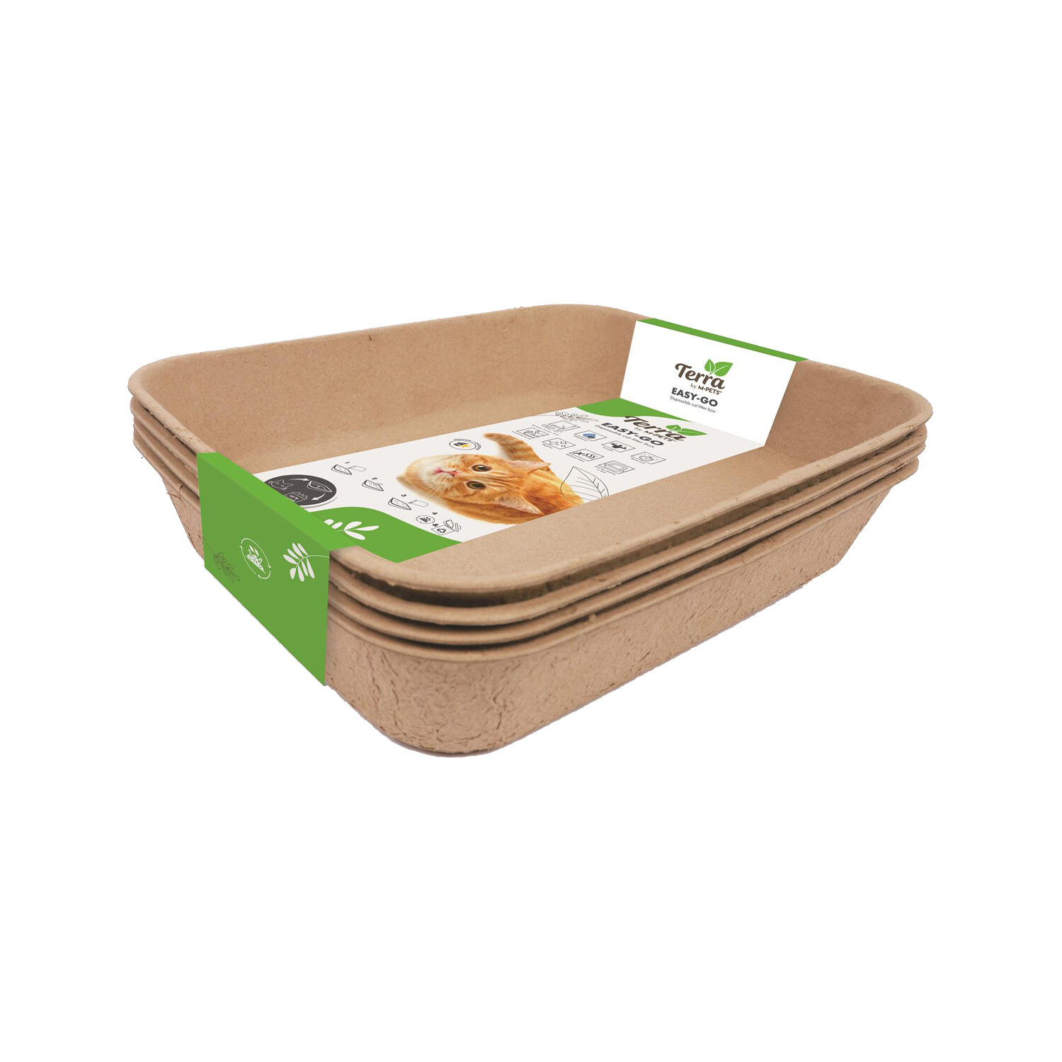 M-Pets Easy-Go Eco Wegwerp Kattentoilet