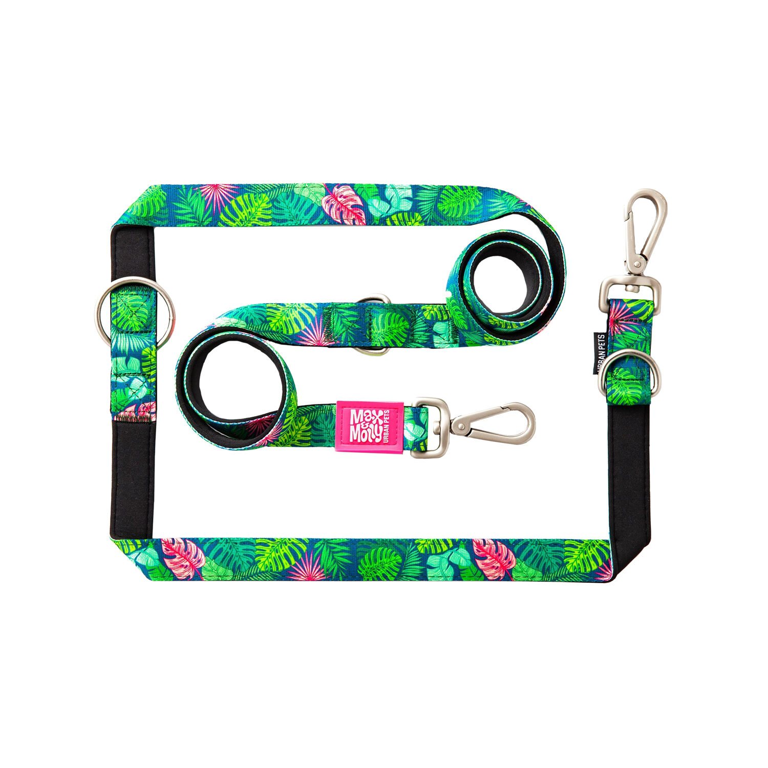 Max & Molly Multi-Function Dog Leash - Tropical - XS