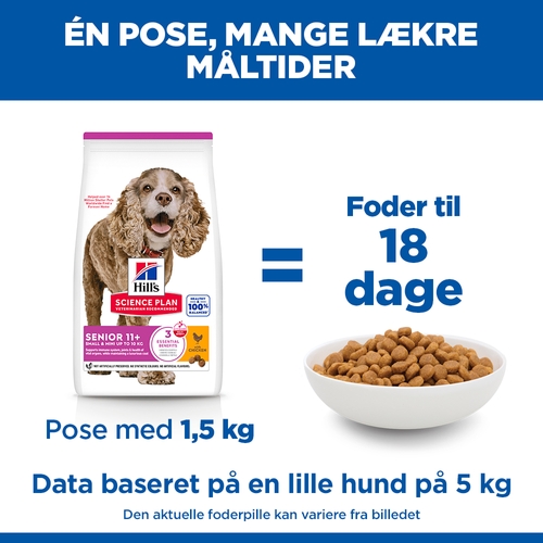 Hill's Science Plan Small & Mini - Senior 11+ - Kylling