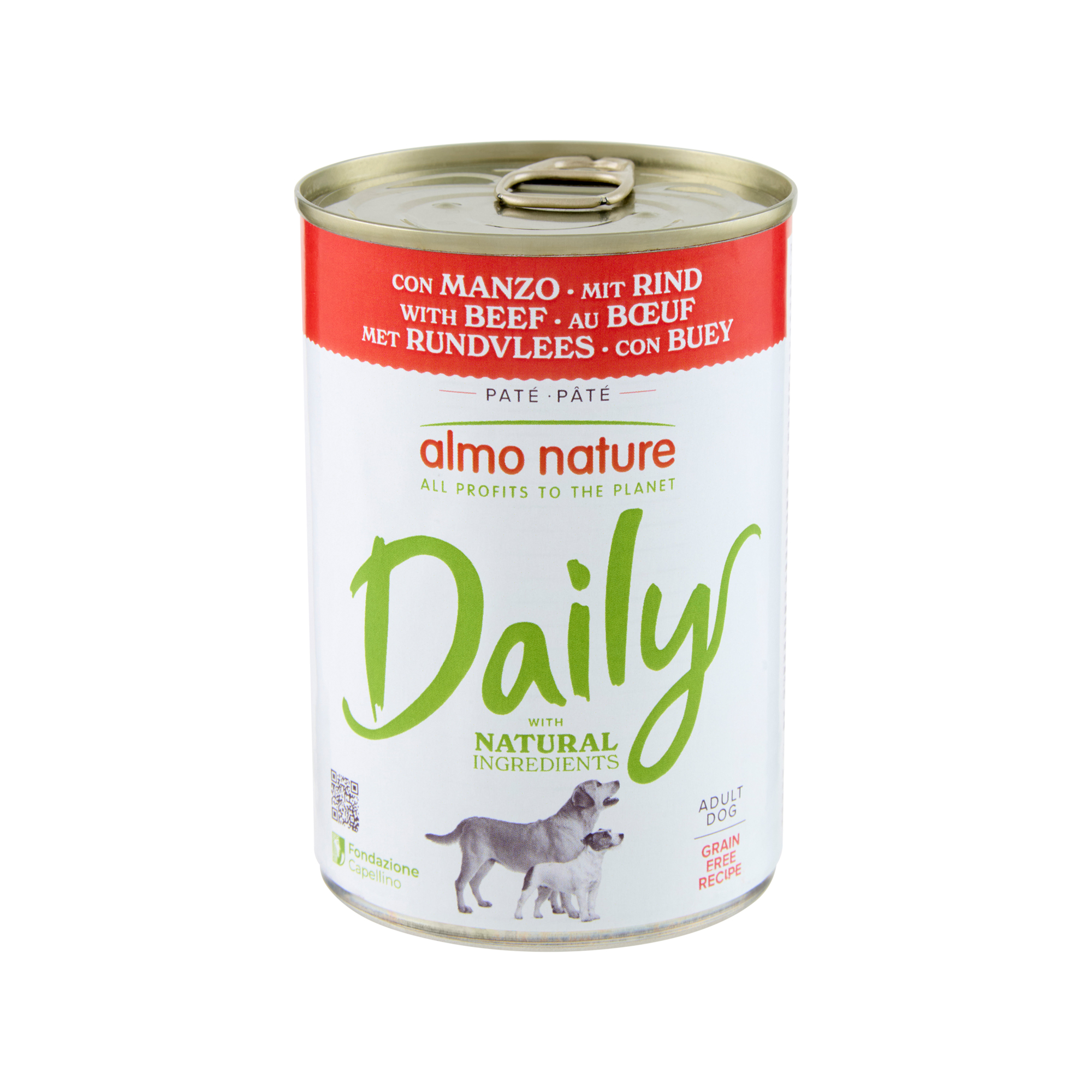 Almo Nature Dog Daily Hundefutter - Dose - Rind