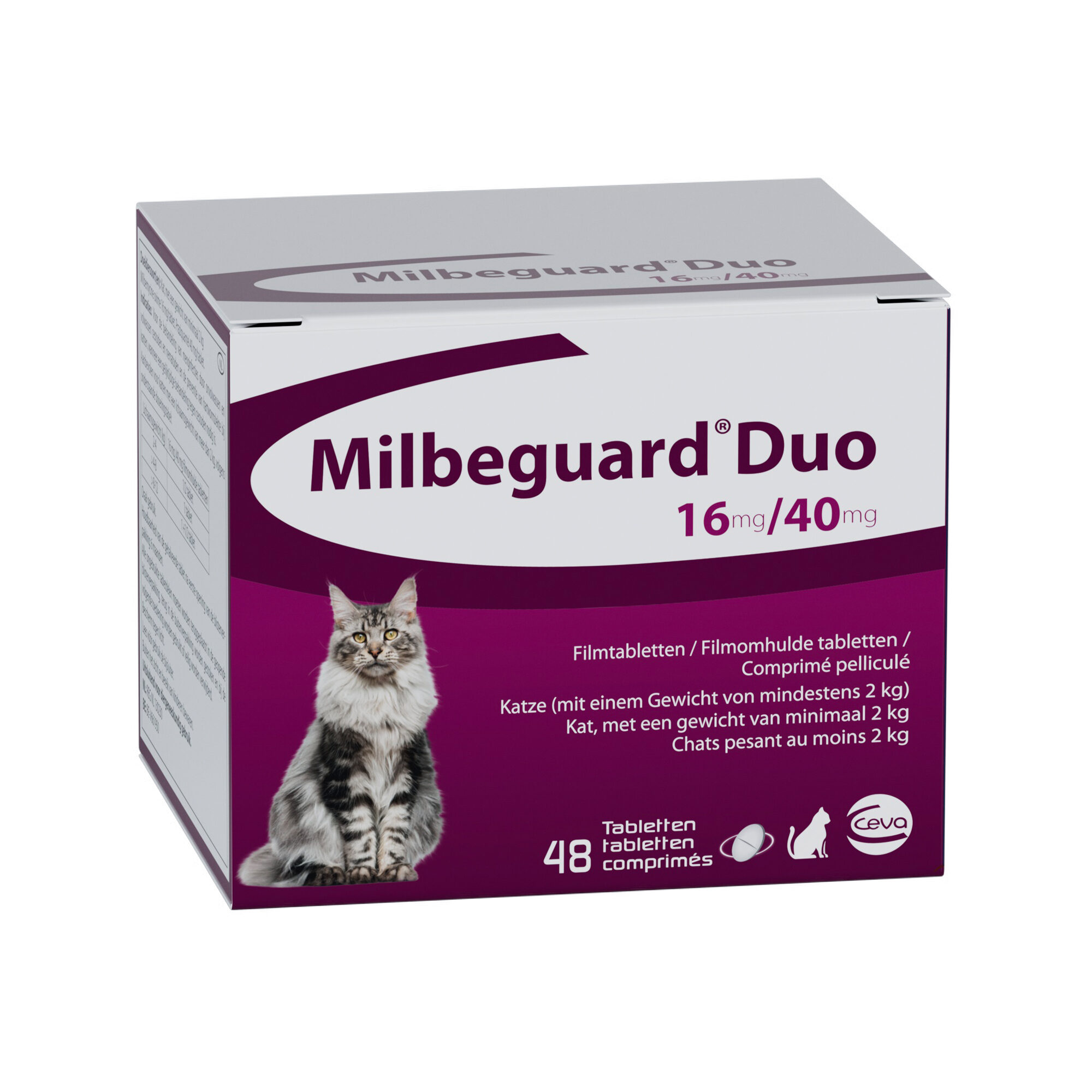Milbeguard Duo Grote Kat - 4 Tabletten