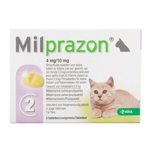 Milprazon kleine kat (4mg) - 2 x 4 tabletten