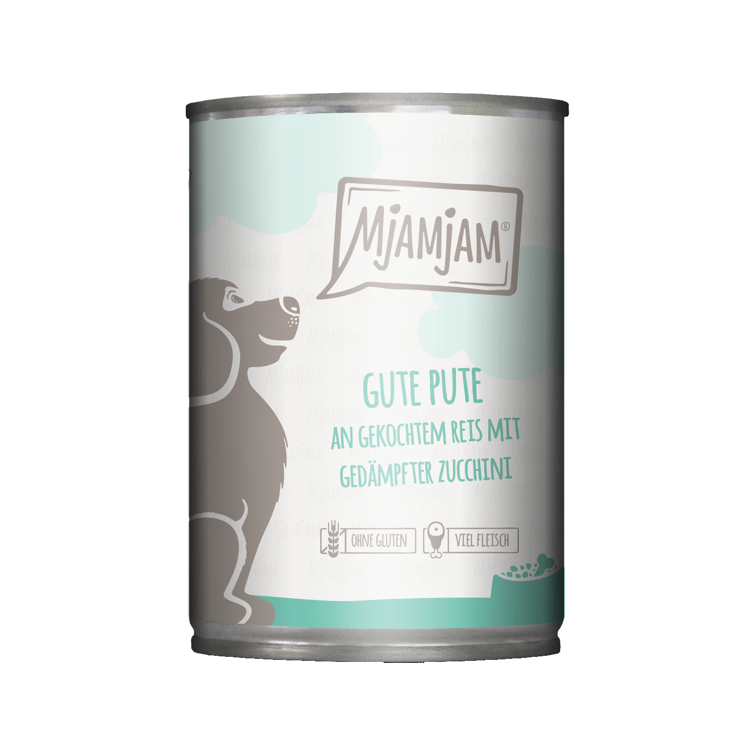 MjaMjaM Nourriture humide - Boîte Adult Dog - Dinde, riz et courgette - 6 x 400 g