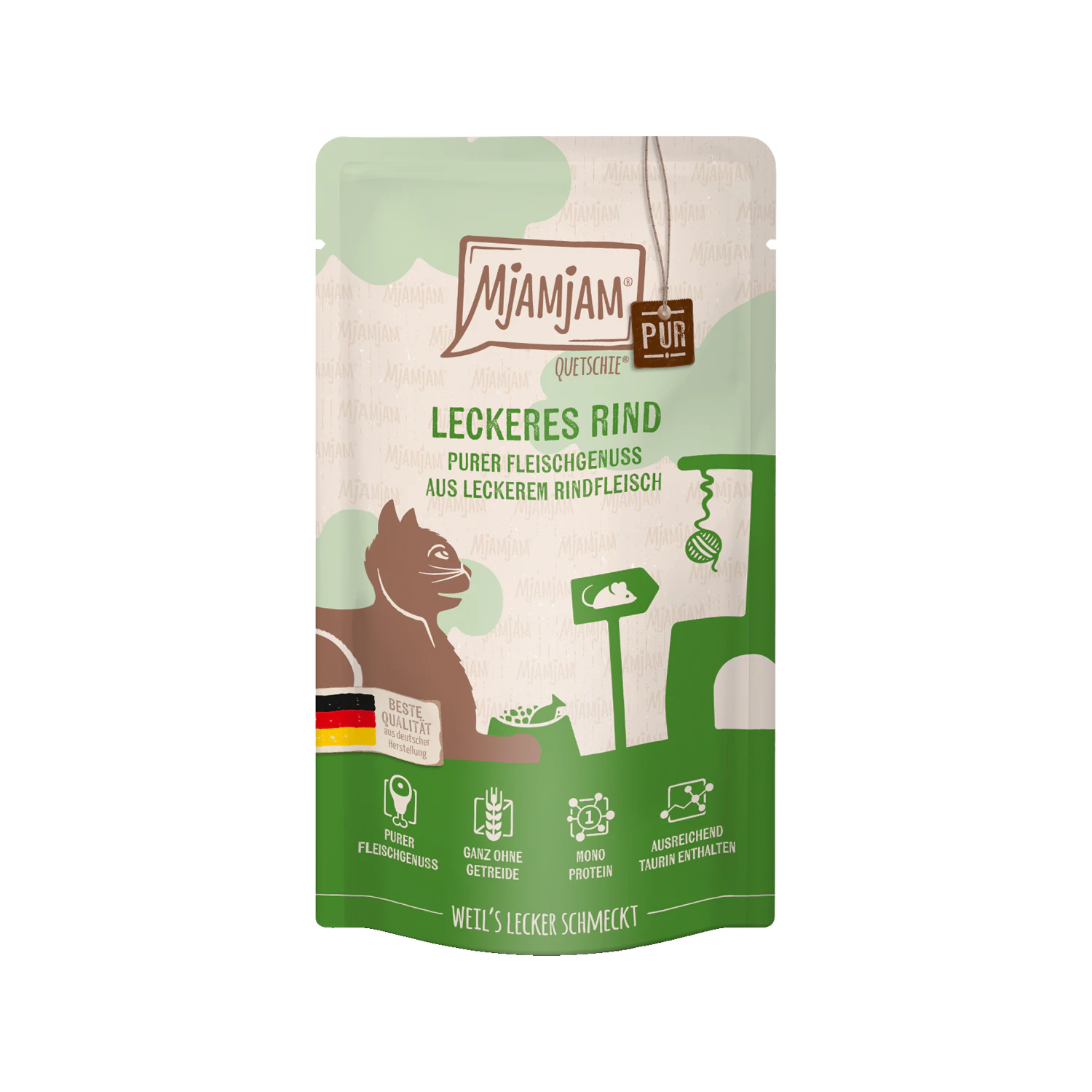 MjaMjaM Purer Fleischgenuss - Quetschbeutel Adult Cat