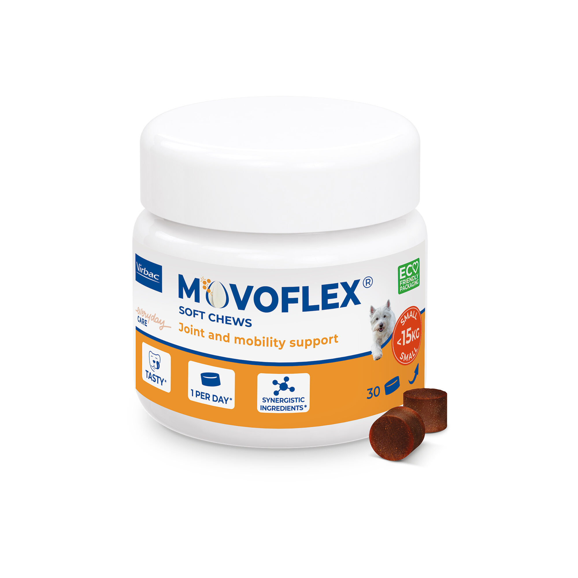 Movoflex Soft Chews S - <15 kg - 30 Pièces
