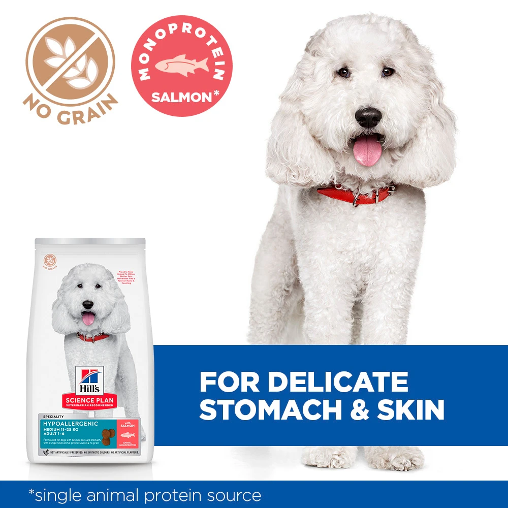 Hill's Science Plan Hypoallergenic Adult Medium Dog Food - Salmon