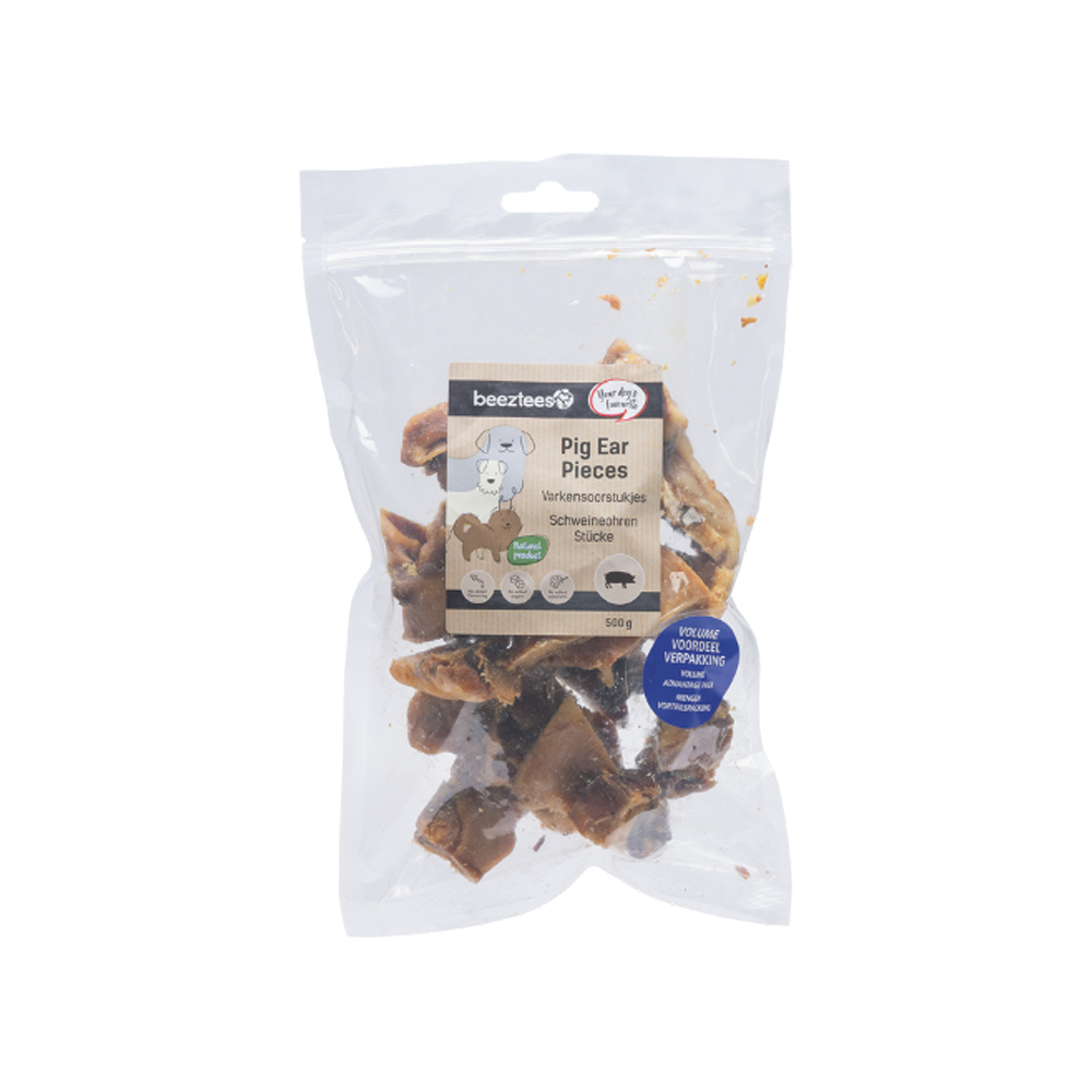 Beeztees Schweineohrstreifen - 500 g