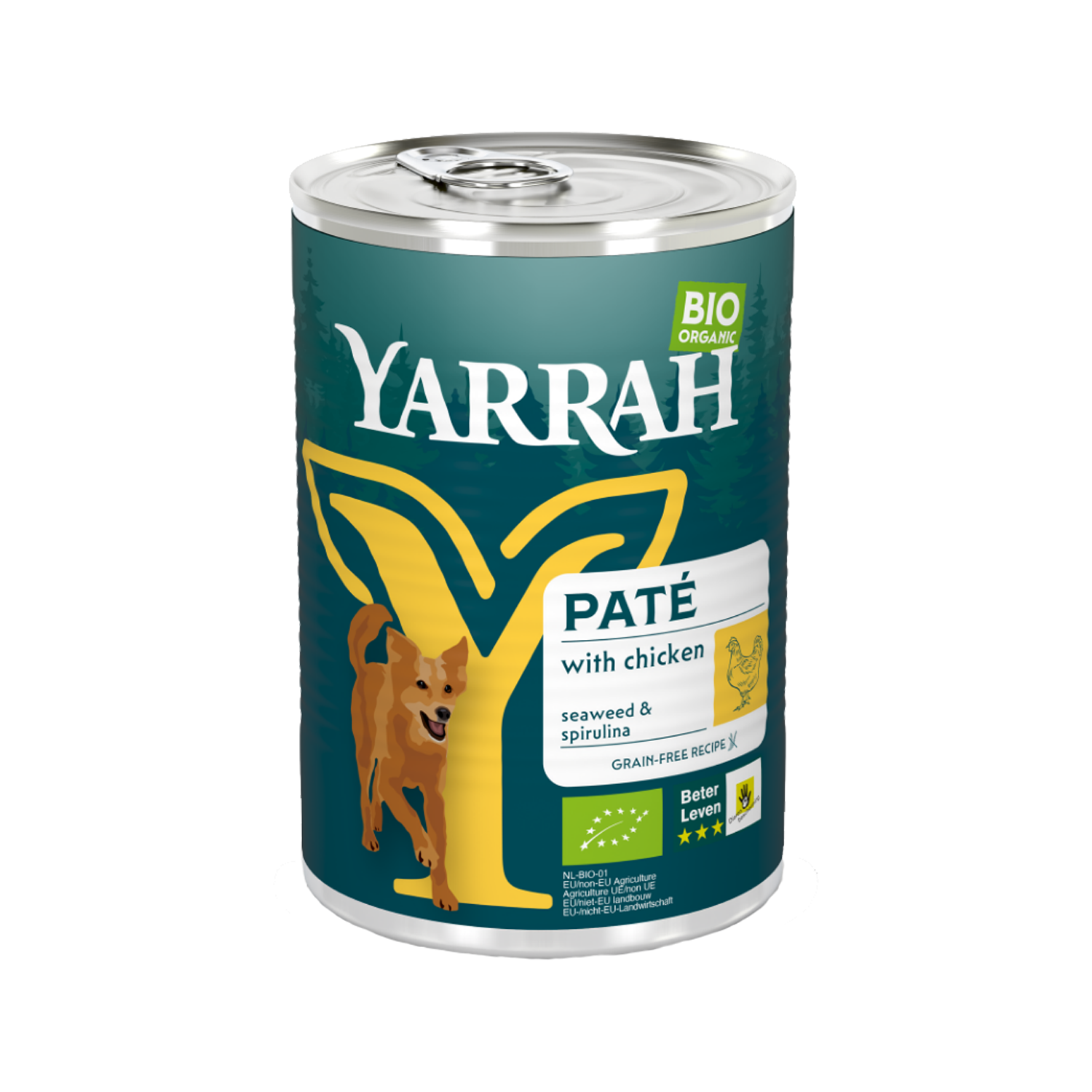 Yarrah - Paté Dog Food with Chicken Bio