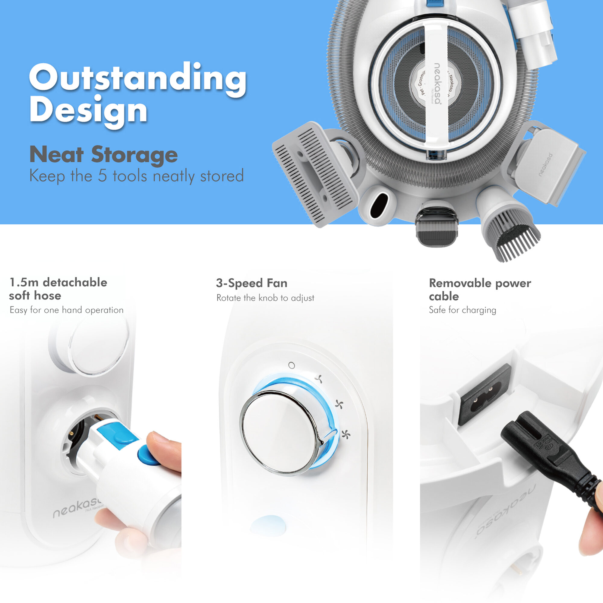Neakasa P2 Pro 5-in-1 Grooming Kit