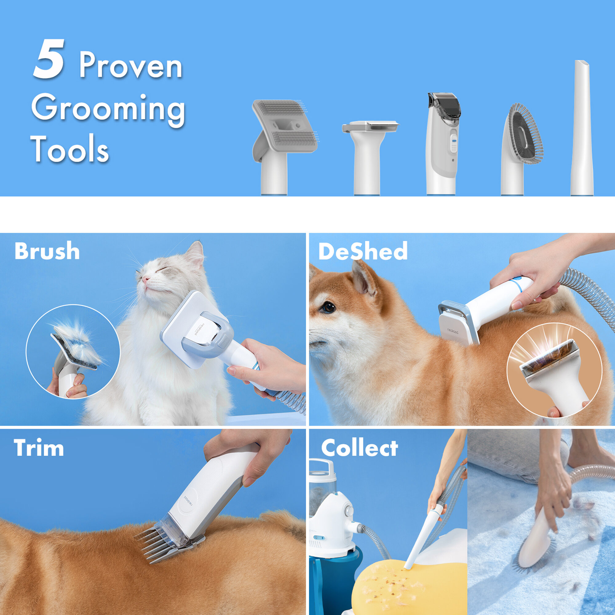 Neakasa P2 Pro Grooming Kit | Hond | kat | Bestellen | Medpets.nl