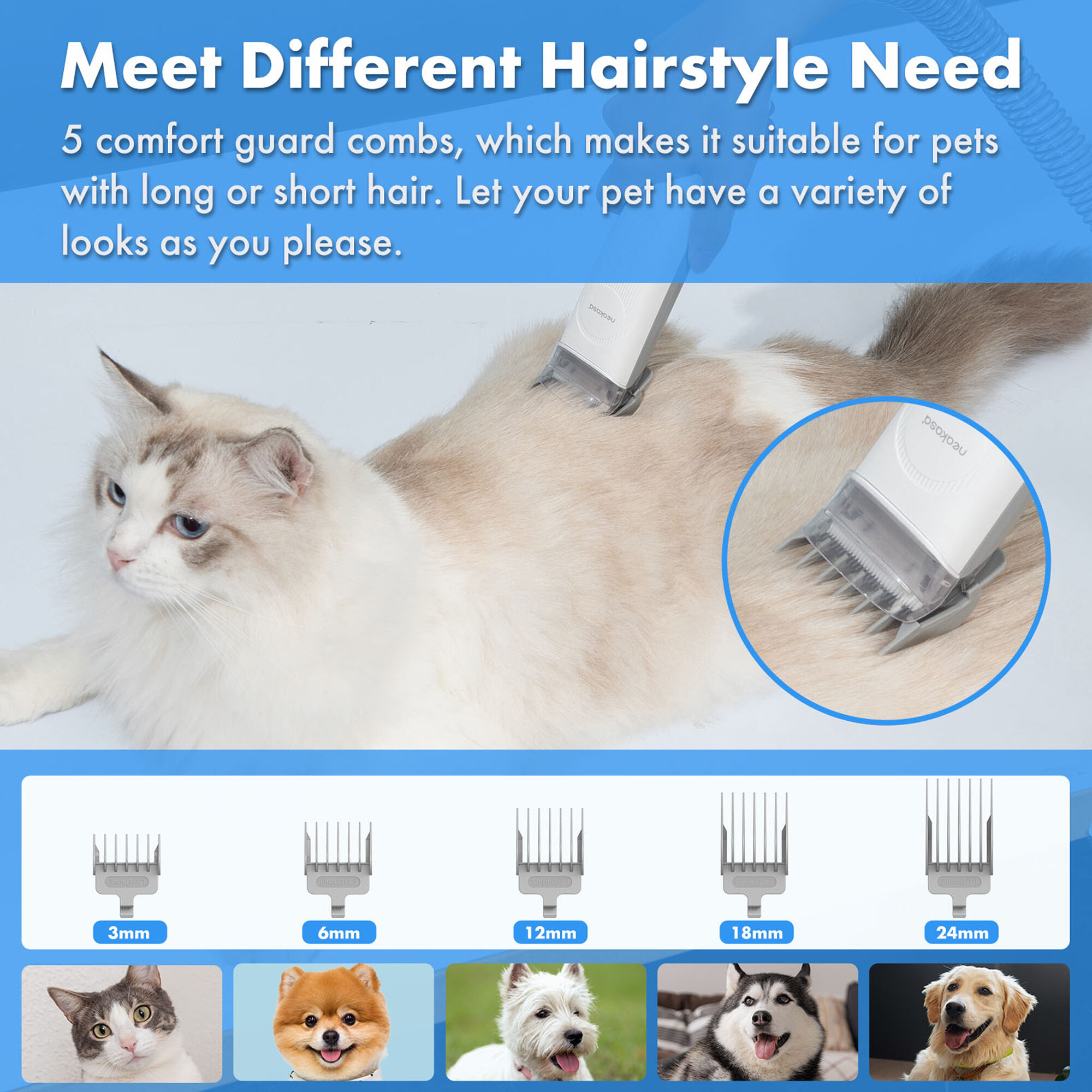 Neakasa P2 Pro 5-in-1 Grooming Kit
