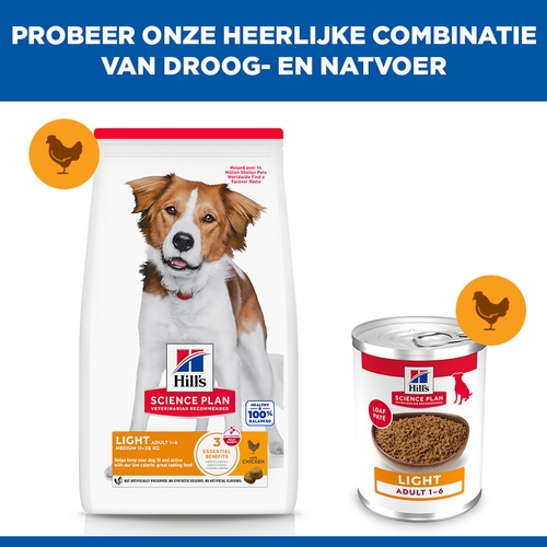 Hill's Science Plan - Medium - Adult - Light - Kip