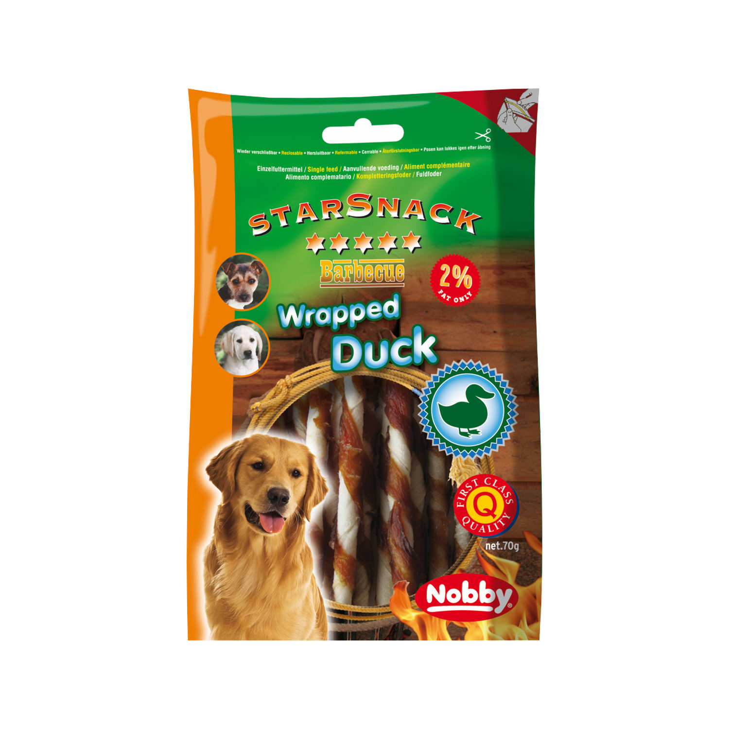 Nobby - Starsnack Barbecue Wrapped Duck Small