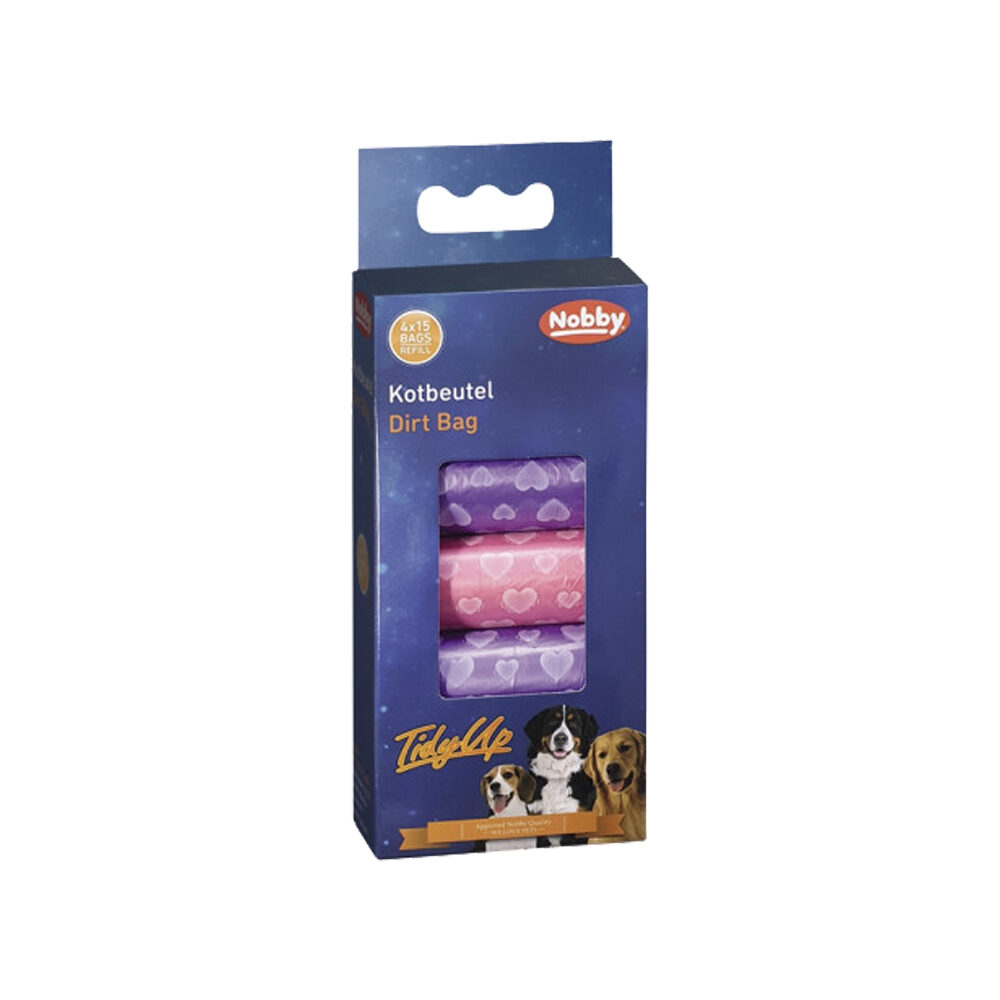 Nobby TidyUp Poepzakjes Paars/Roze