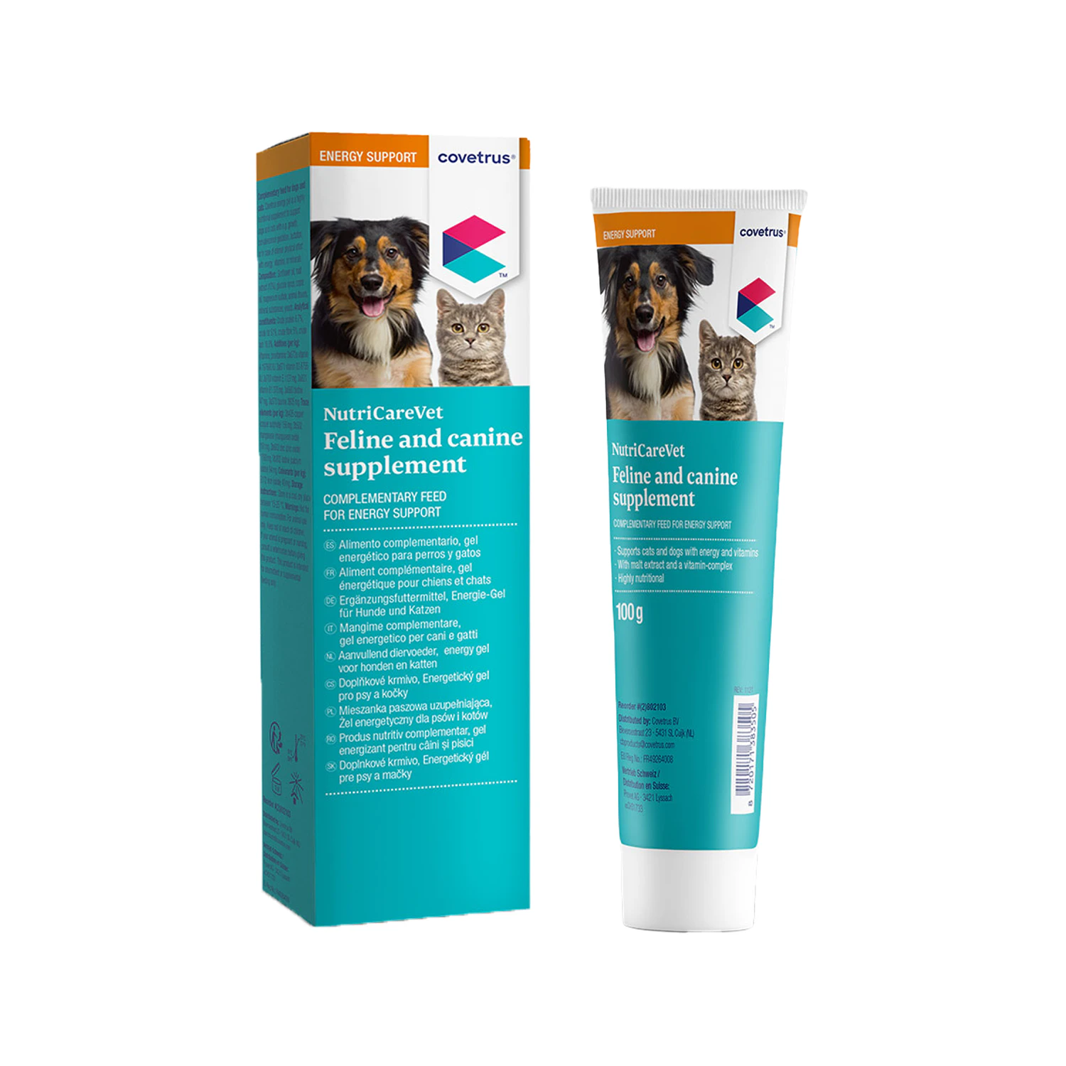 NutricareVet Suplemento Gástrico Para Gatos - 80 Tabletas Masticables