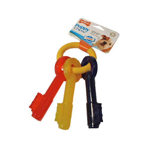 Nylabone Puppy Chew Bijtsleutels Baconsmaak Hondenspeelgoed Tot