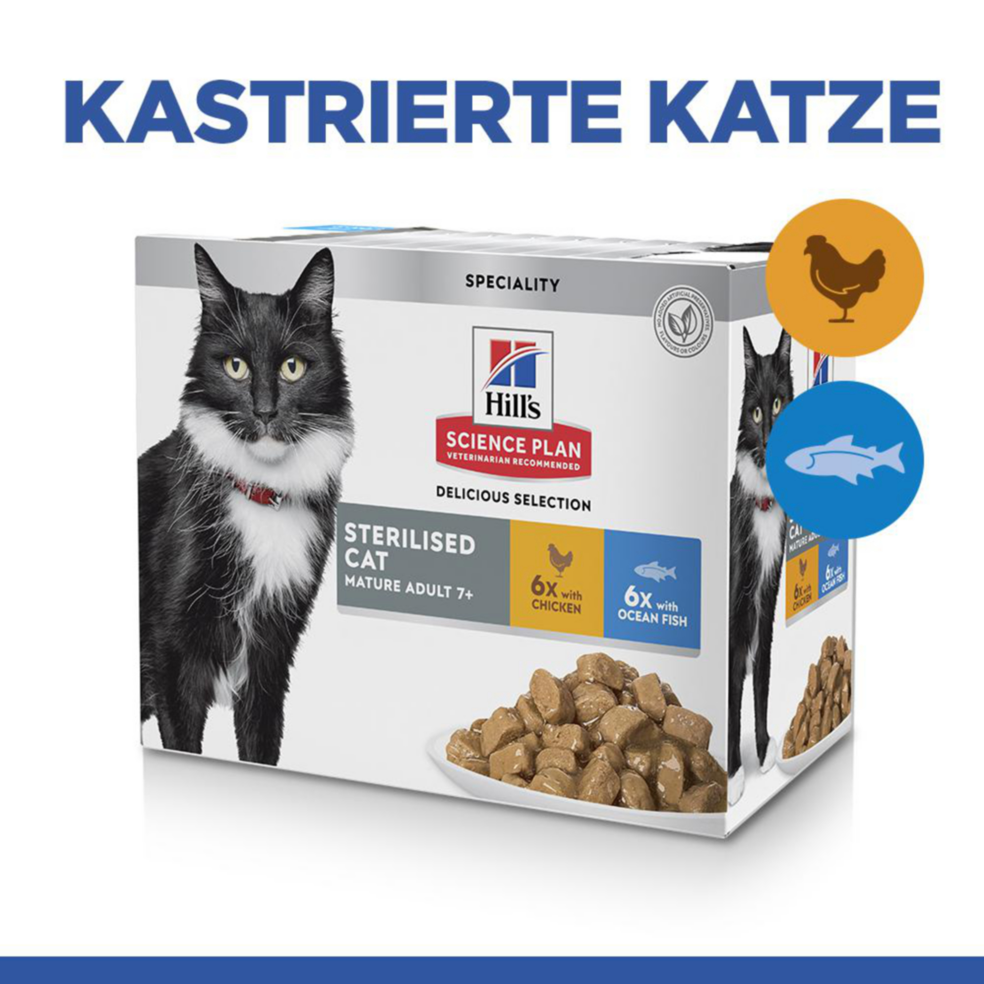 Hill's Science Plan Mature Adult - Sterilised - Favourite Selection - Portionsbeutel