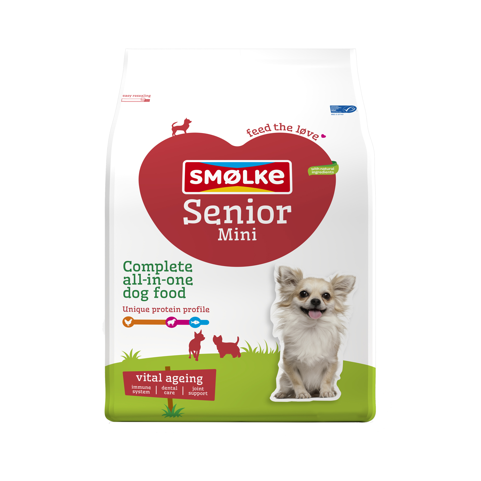 Smølke Chien Senior Mini Poulet