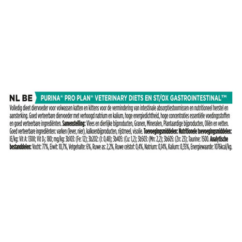 Purina Pro Plan Veterinary Diets EN Gastrointestinal - Kat - Blik