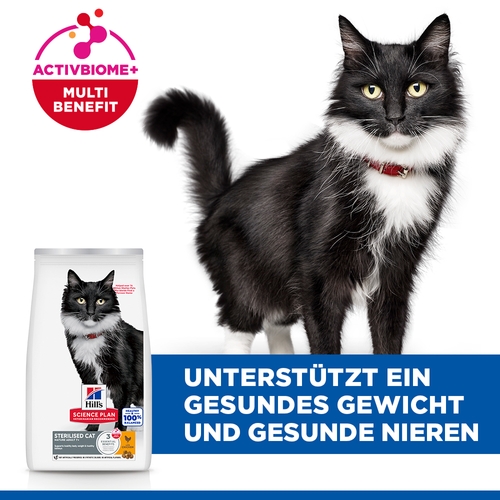 Hill's Science Plan Sterilised Cat - Mature Adult 7+ - Huhn