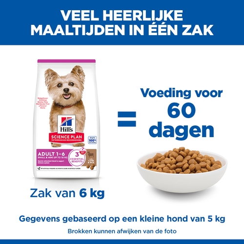 Hill's Science Plan Small & Mini - Adult - Lam en Rijst