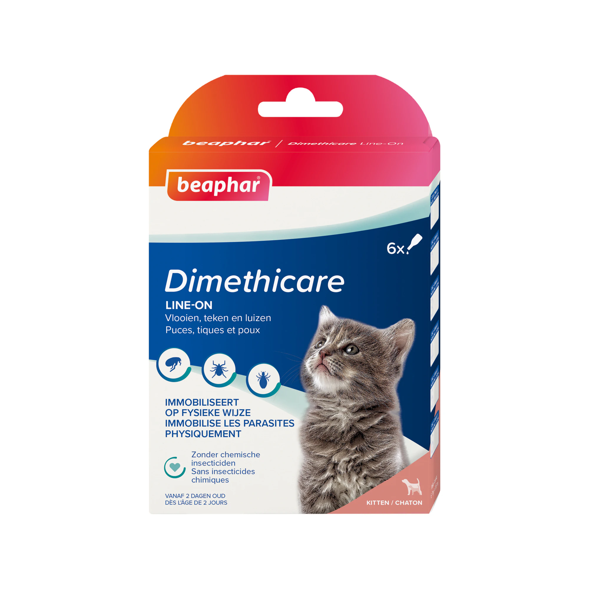 Beaphar DIMETHIcare Line‐On Killing - 6 pipetter