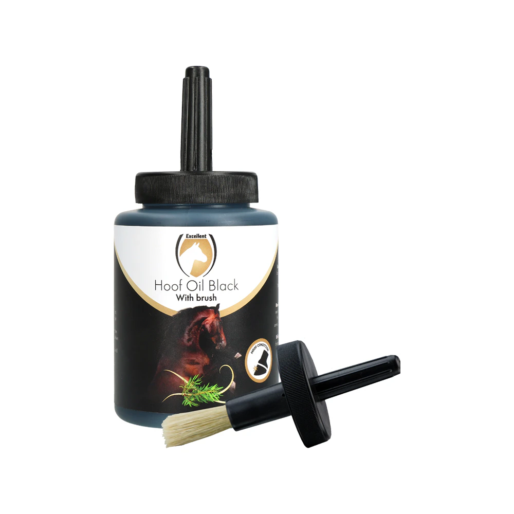 Excellent Hoof Oil Black with Brush