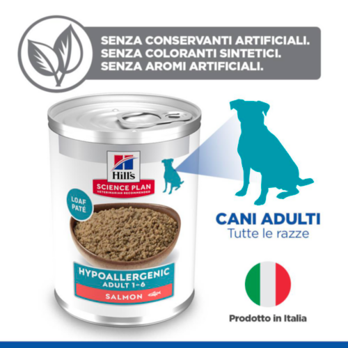 Hill's Science Plan Hypoallergenic - Adult - Salmone - Lattina